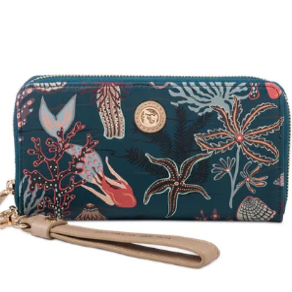 Spartina 449 Mystic Mermaid Medium Tote & Wrist Wallet - Picture 4 of 10